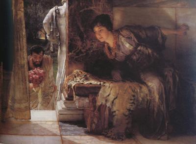Alma-Tadema, Sir Lawrence Welcome Footsteps (mk23) oil painting picture